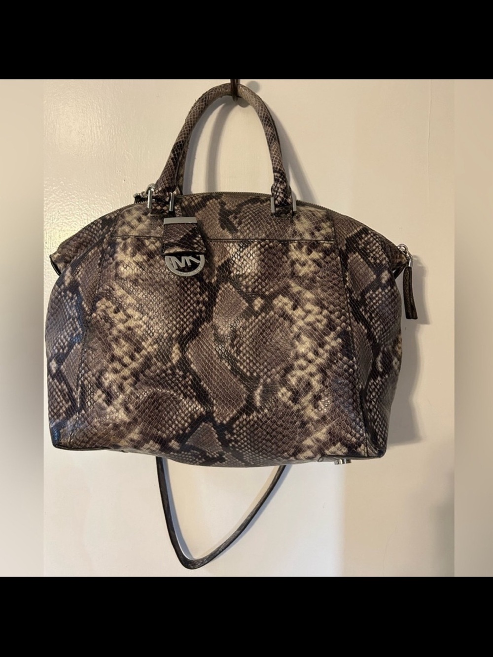 Michael Kors Snake Print Satchel